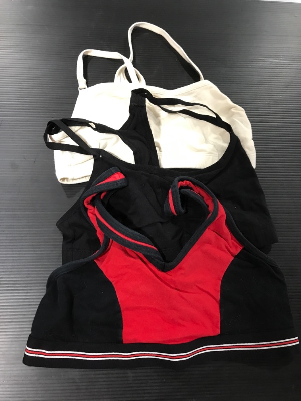 Photo 2 of [Size 34] Fruit of the Loom Women's Spaghetti Strap Cotton Pullover Sports Bra