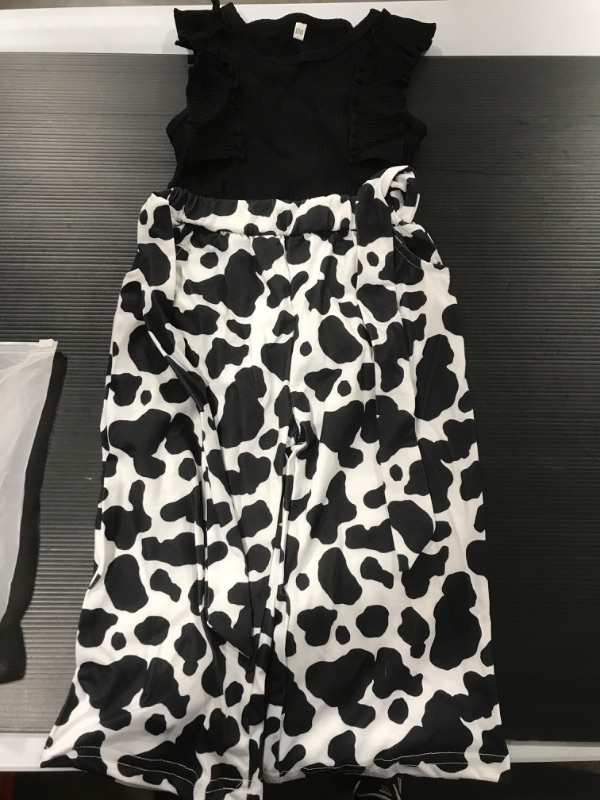 Photo 1 of [Size 3-4T] Toddler 2 Pc Set [Black and Cow Print]