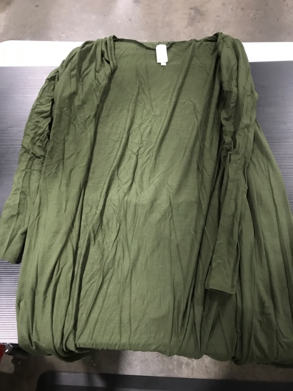 Photo 1 of [Size OS] Long Green Shawl Long Sleeve Coverup