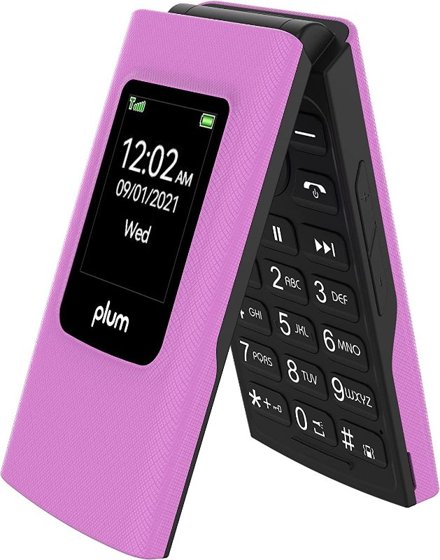 Photo 1 of Plum Flipper 4G Volte Unlocked Flip Phone 2022 Model ATT Tmobile - Pink