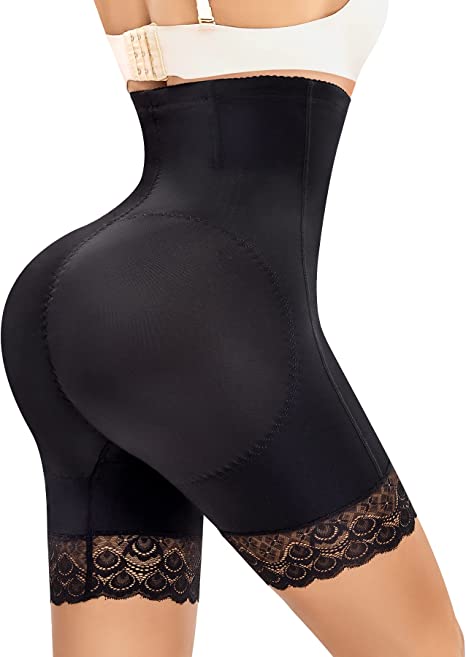 Photo 1 of [Size L] YERKOAD Women Shapewear Control Panties Butt Lifter High Waist Trainer Shorts Tummy Compression Body Shaper Postpartum Girdle [Black]