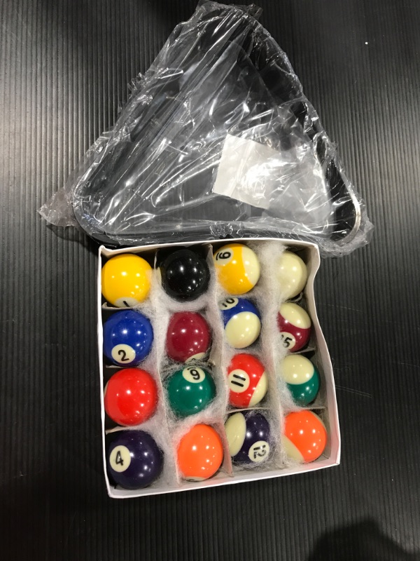 Photo 2 of BILIYARD Upgrade Billiard Balls Set, 1.5 Inch Mini Size for 6 Feet Pool Table 1-1/2" Pool Balls Set American Style, Complete 16 Balls