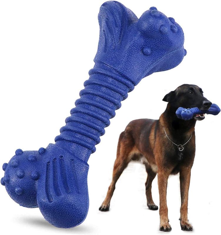 Photo 1 of Dog Chew Toys for Aggressive Chewers Blue Bone