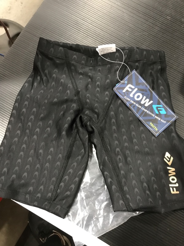 Photo 2 of [Size 21] Flow Accelerate Swim Jammers Swimming Jammer Shorts for Boys in Black