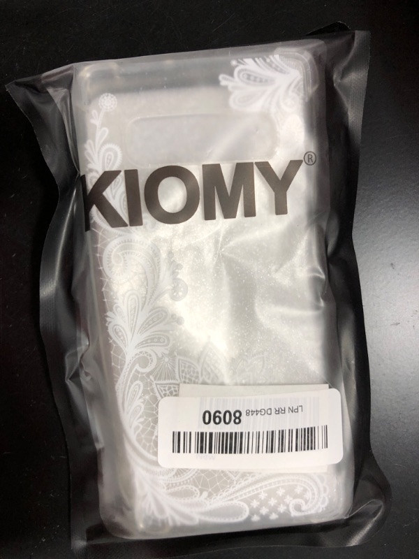 Photo 1 of KIOMY Clear Glitter Case for Samsung Galaxy S10 Plus, Girls Women Bling Sparkly Shiny Luxury Case with Lace Flower Design Shockproof Bumper Protective Floral Cell Phone Back Cover Slim Fit Flexible
