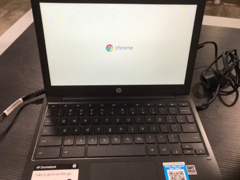 Photo 3 of HP Chromebook 11-inch Laptop - MediaTek - MT8183 - 4 GB RAM - 32 GB eMMC Storage - 11.6-inch HD Display - with Chrome OS™ - (11a-na0010nr