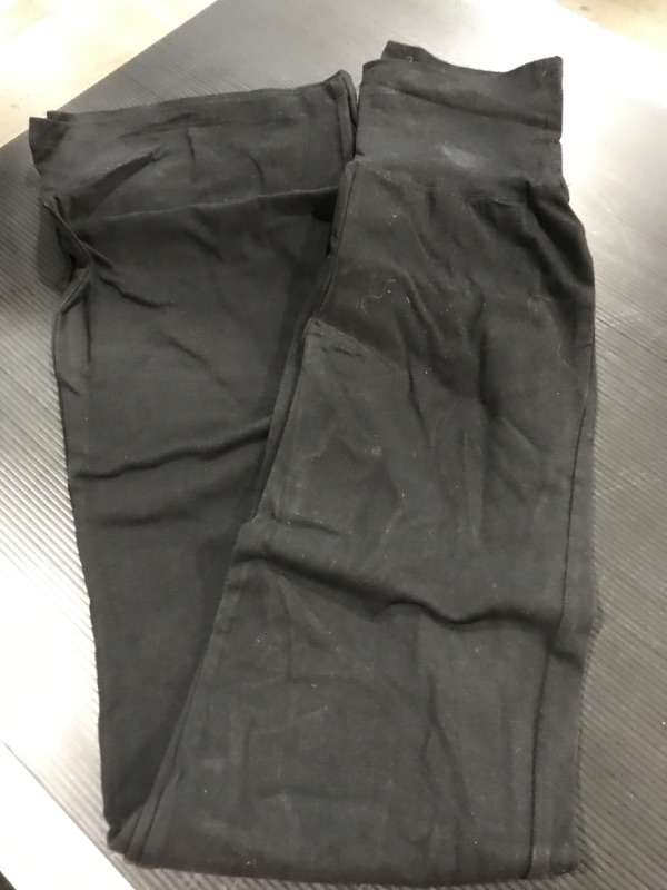 Photo 2 of [Size S] Zenana Premium Cotton FOLD Over Yoga Flare Pants [Black]