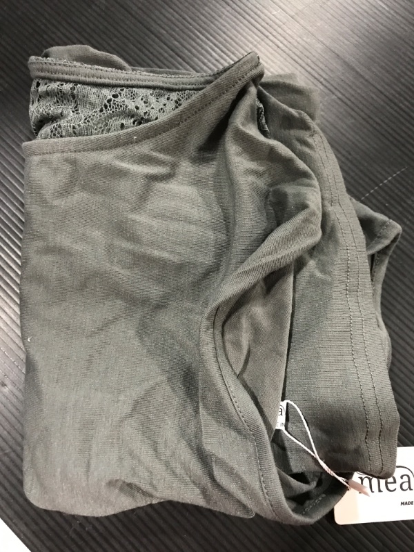 Photo 1 of [Size M] Zeagoo Womens Ruched Cowl Neck Tank Tops Sleeveless Stretch Blouse with Side Shirring [Gray]