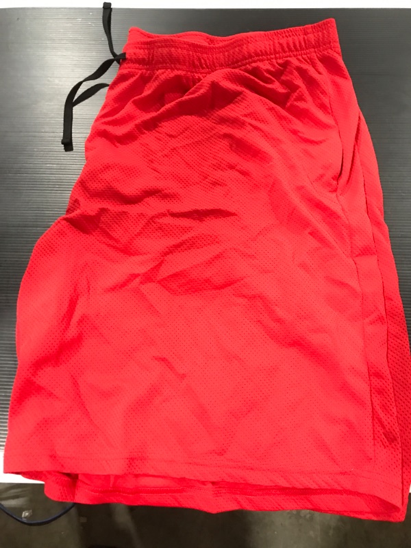 Photo 2 of [Size 4XL] Under Armour Men's Tech Mesh Shorts- Red