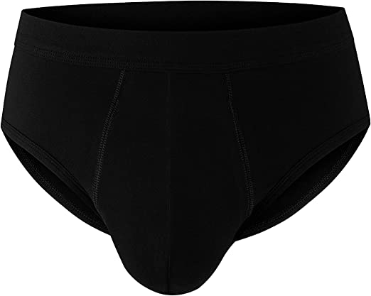 Photo 1 of AIRCUTE Washable Urinary Incontinence Cotton Leak Proof Underwear for Men, Super Absorbency, Bladder Leakage Protection Regular Men Brief, Black (XXXL-Large)