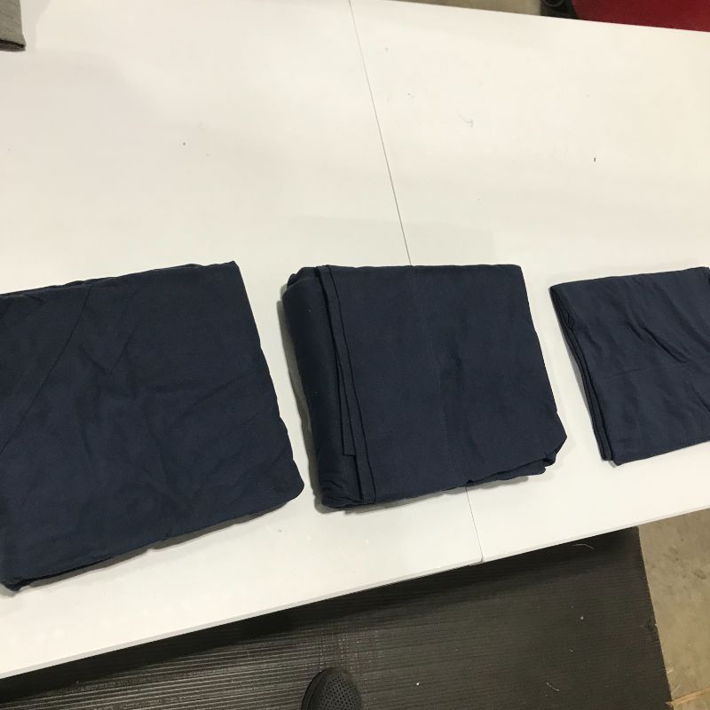 Photo 2 of Amazon Basics Cotton Jersey Bed Sheet Set - Twin