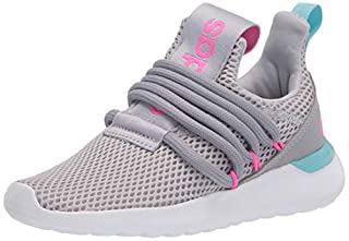 Photo 1 of adidas unisex child Lite Racer Adap 3.0 Sneaker, Halo Silver/Screaming Pink/Hazy Sky, 1 Little Kid US