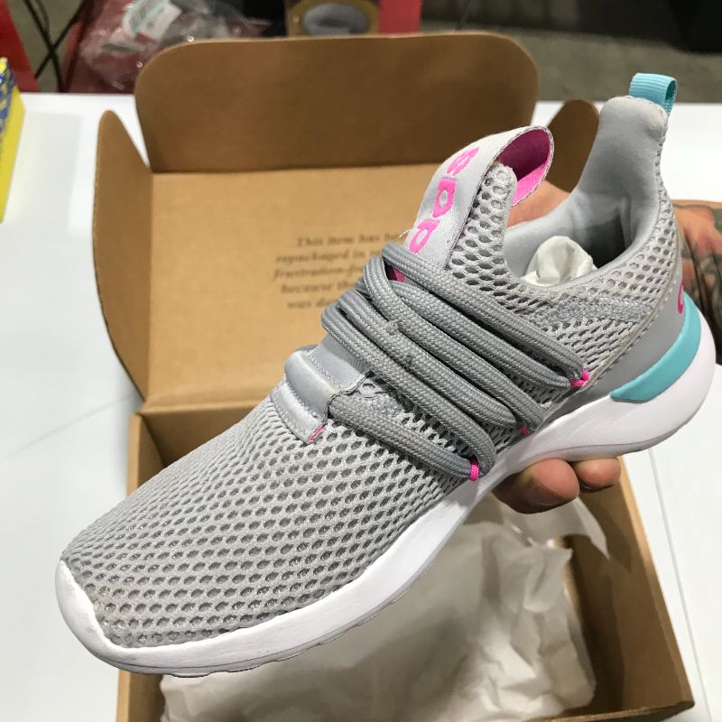 Photo 2 of adidas unisex child Lite Racer Adap 3.0 Sneaker, Halo Silver/Screaming Pink/Hazy Sky, 1 Little Kid US