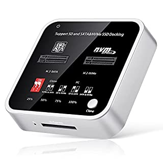 Photo 1 of SupaGear M.2 Duplicator NVME/SATA M.2 SSD/SD Express Card Docking Station for M2 SSD M Key&M+B Key ,Supports Hard Drives up to 8TB with Offline Clone Duplicator and Auto Sleep Function Up to 10Gbps