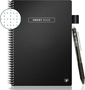 Photo 1 of Smart Reusable Notebook Misdic Book Dot-Grid Eco-Friendly Erasable Journal with 1 Frixion Pen Waterproof Spiral Notepad Gift for Women/Men?6x8.8?