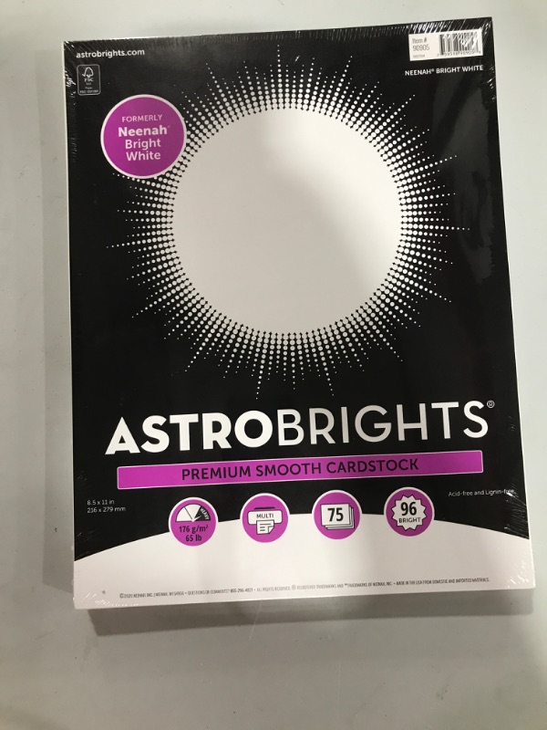 Photo 1 of ASTROBRIGHTS PAPER  5-PACK