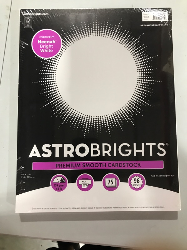 Photo 1 of ASTROBRIGHTS PAPER 5-PACK