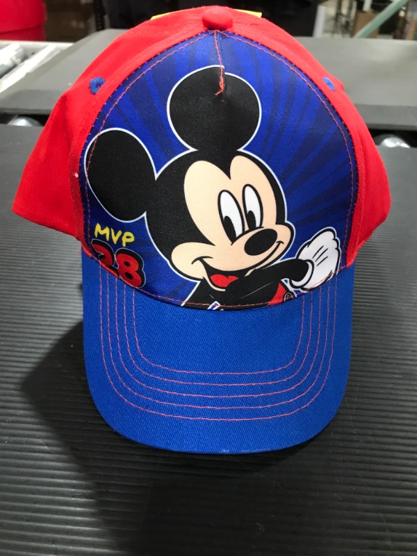 Photo 1 of 10 pack of mickey mouse children's hats. 