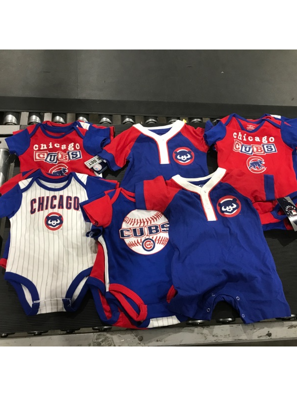 Photo 1 of A lot bag of baby new baby clothing. Baby clothing is sports themed. SIZES VARY THROUGH OUT BAG. 