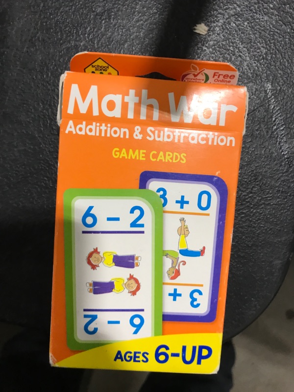 Photo 1 of addition and subtraction game cardsa