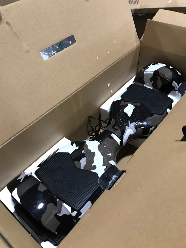 Photo 2 of Hover-1 Helix Electric Hoverboard | 7MPH Top Speed, 4 Mile Range, 6HR Full-Charge, Built-in Bluetooth Speaker, Rider Modes: Beginner to Expert Hoverboard Camo