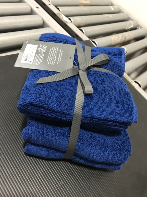 Photo 2 of 6pc Performance Bath Towel Set Blue - Threshold
