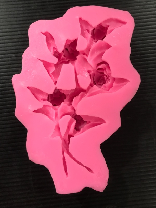 Photo 2 of 3D Flowers Silicone Fondant Molds Rose Cake Chocolate Molds Dried Flower Jewelry Decorative Mold Resin Epoxy Clay Molds Pastry Baking Tools