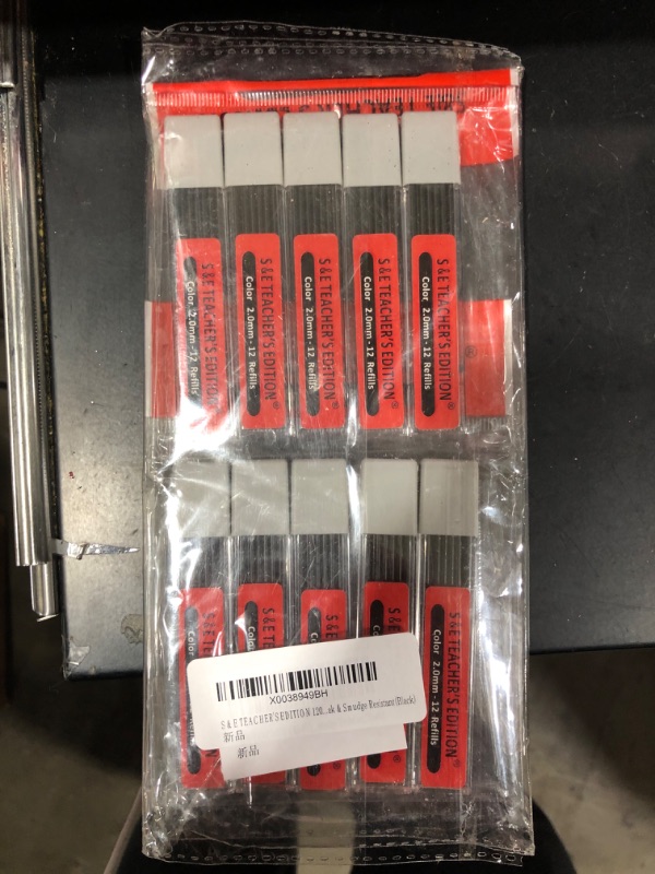 Photo 1 of 
S & E TEACHER'S EDITION 120Pcs Colored Lead Refill, 2.0mm, Pre-Sharpened, Break & Smudge Resistant(Black) 
