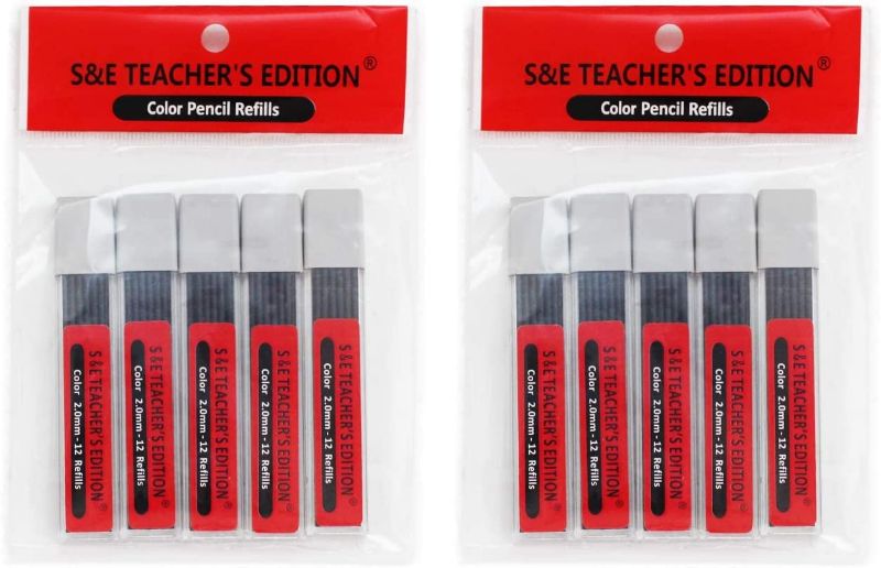 Photo 1 of 
S & E TEACHER'S EDITION 120Pcs Colored Lead Refill, 2.0mm, Pre-Sharpened, Break & Smudge Resistant(Black) 
