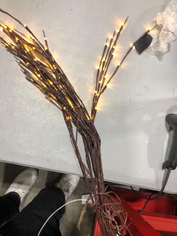 Photo 3 of 3 Pack Twig Lights, Prelit Branches, USB Plug in Branches Lights with 60 LED Bulbs, Romantic Decorative Iights for Vase, Lighted Tree Branches for Indoor, Plug in Lighted Branches for Party