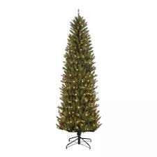 Photo 2 of Puleo International 7.5 Pre-Lit Fraser Fir Pencil Tree Artificial Christmas Tree with 350 Clear UL Listed Lights