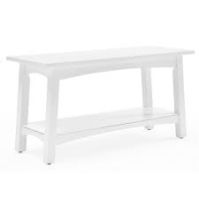 Photo 1 of Alaterre Furniture Craftsbury 36"W Wood Entryway Bench in White
