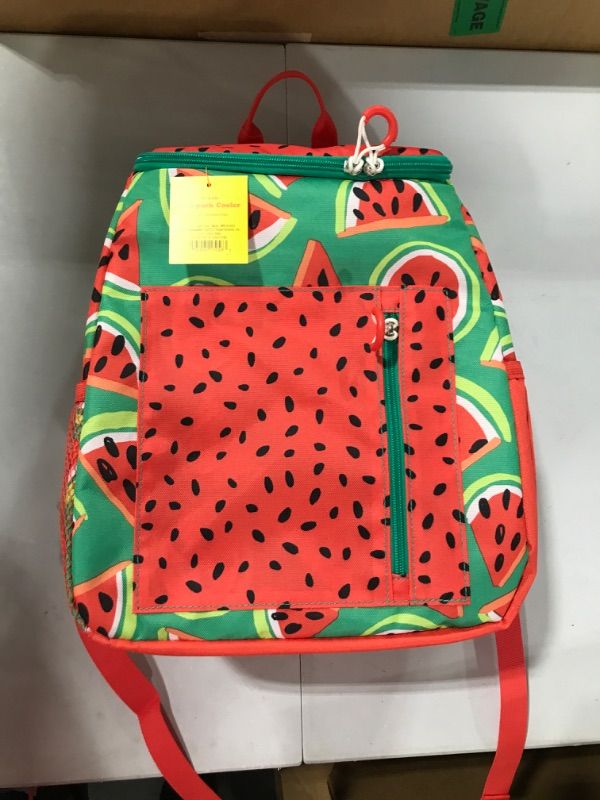 Photo 2 of 7.5qt Backpack Cooler Watermelon - Sun Squad