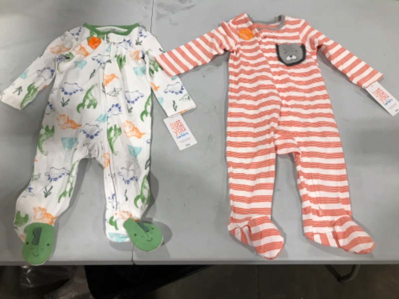 Photo 1 of Baby Boys'  Footed Pajamas - Just One You® Made by Carter's SIZE 6M SET OF 2