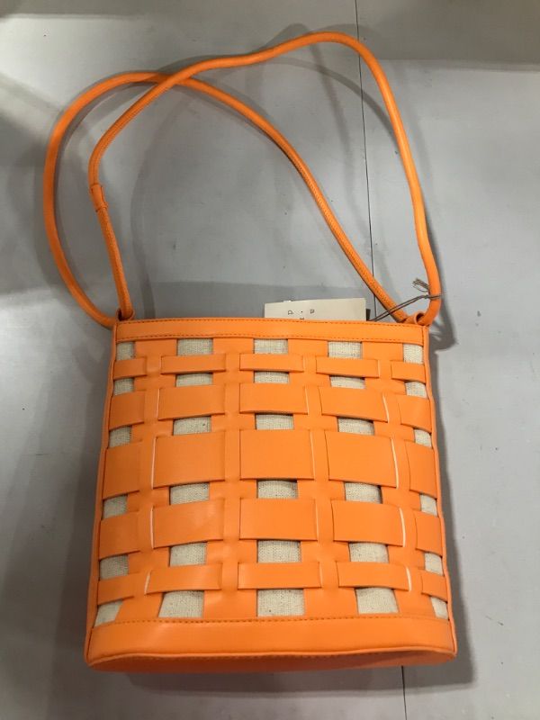 Photo 2 of Basket Weave Woven Bucket Bag - a New Day™
