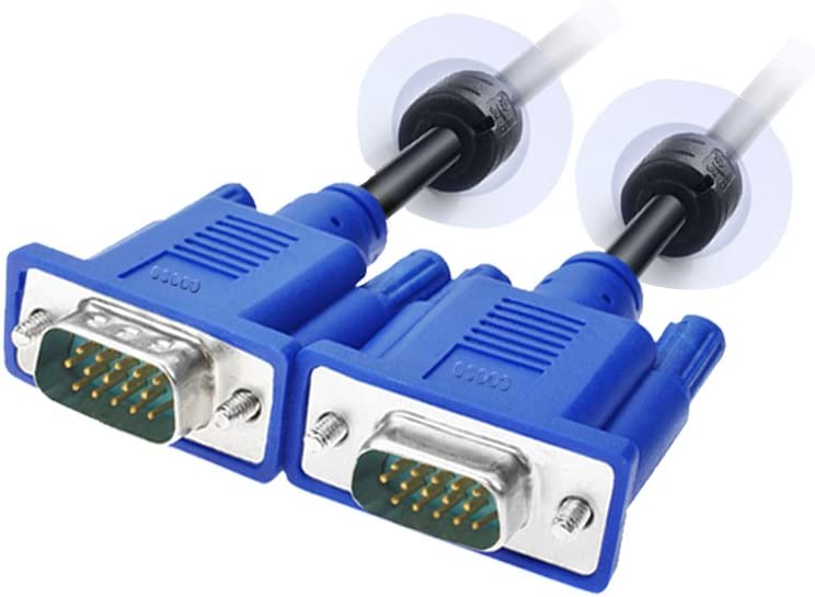 Photo 1 of LFHUKEJI VGA, VGA-VGA Standard 15-Pin VGA Male to VGA Male Cable, 4.8Ft(3+5)