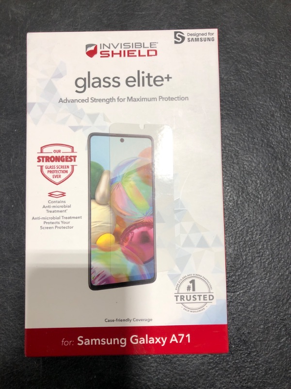 Photo 2 of  Made for Samsung Galaxy A71  ZAGG Invisible Shield Glass Elite Plus - Screen Protector -- Case Friendly, Clear (200105141)