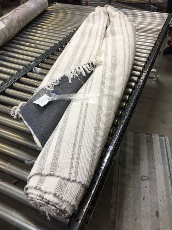 Photo 1 of 9x12 Stripe with Fringe Area Rug - Hearth & Hand™ with Magnolia

