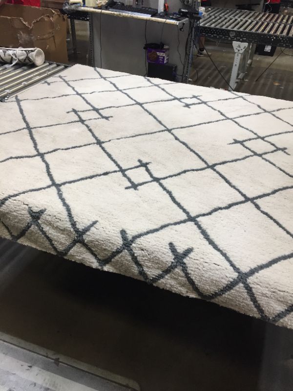 Photo 2 of 7'x10' Kenya Fleece Geometric Design Tufted Area Rug Cream - Project 62
