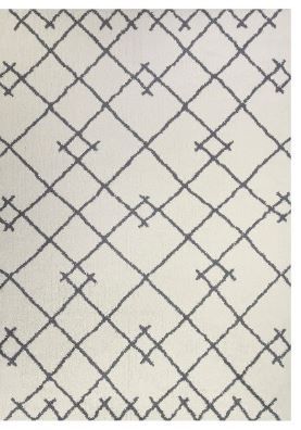 Photo 1 of 7'x10' Kenya Fleece Geometric Design Tufted Area Rug Cream - Project 62
