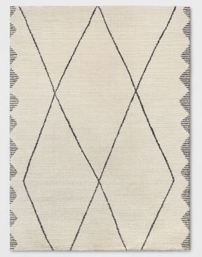 Photo 1 of 5'x7' Glacier Diamond Woven Area Rug Cream - Project 62
