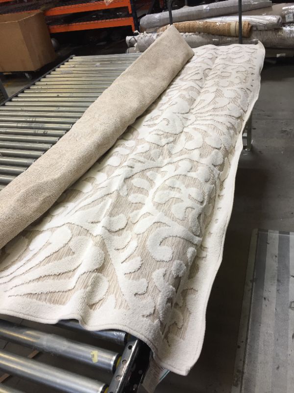Photo 2 of 5'x7' Glacier Diamond Woven Area Rug Cream - Project 62	