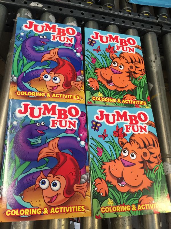 Photo 2 of Jumbo Fun Coloring & Activity Book, PacK of 4