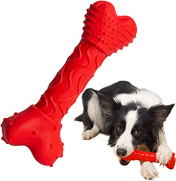 Photo 1 of Carllg Dog Toys for Aggressive Chewers, Indestructible Tough Durable Dog Toys, Puppy Chew Toys for Teething, Non-Toxic Natural Rubber Interactive Dog Toys for Small Medium and Large Breed