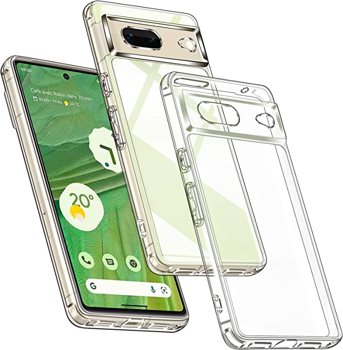 Photo 1 of ivoler Case for Google Pixel 7 [Military Grade Protection] Shockproof Protective Phone Case Clear [Anti-Scratch] [Non-Yellowing] 3