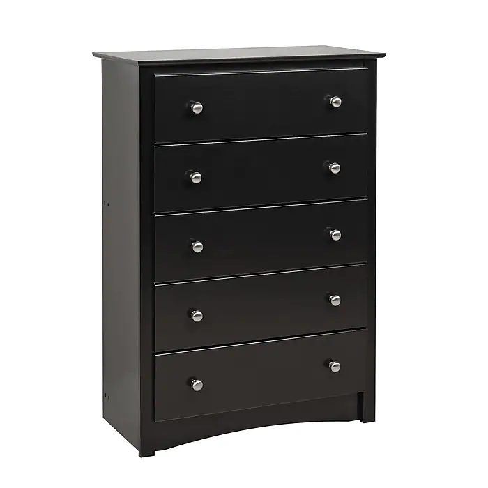 Photo 1 of 5.25" Sonoma 5 Drawer Chest, Black (BDC-3345-K) FACTORY SEALED