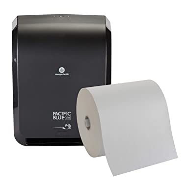Photo 1 of Pacific Blue Ultra 8" High-Capacity Automated Touchless Paper Towel Dispenser Starter Kit by GP PRO (Georgia-Pacific), Black Dispenser (59590) 1 White Towel Roll (26491)
Visit the Georgia-Pacific Store