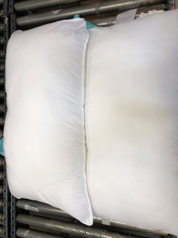 Photo 2 of  White Pillow Inserts, Bed Sleeping Hotel Collection Pillows Set of 2 KING Size
**MINOR DIRT STAIN** (SEE PHOTO)