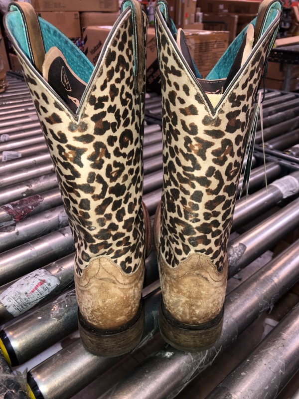 Photo 3 of ARIAT Women's Circuit Savanna Western Boot 11 Naturally Distressed Brown/Leopard Print  SIZE 11