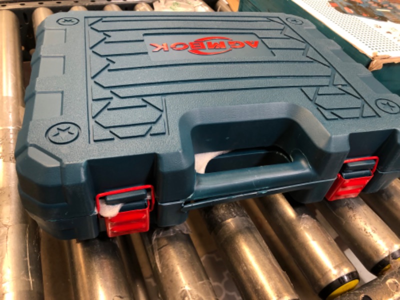 Photo 1 of AGMBOK Cordless Drill Power Set, 21V Cordless Drill Set - OUT OF BOX USED, AND THE HANDLE IS CRACKED 